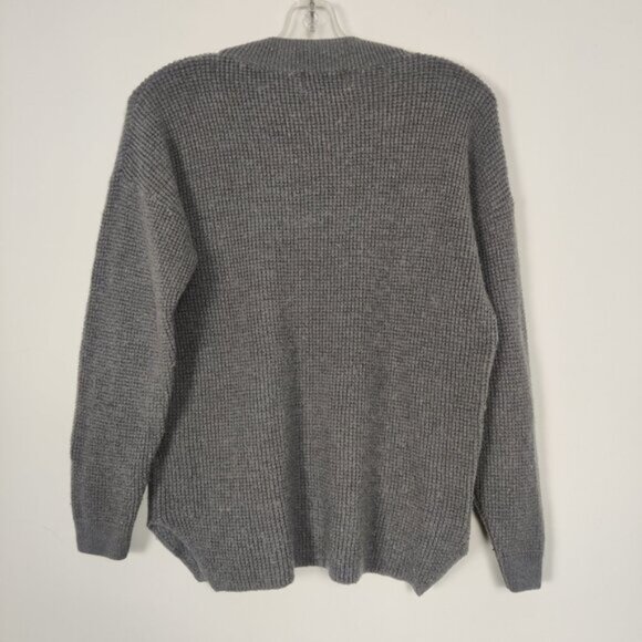 Kersh Womens Sweater Size L Gray Merino Wool Cotton Knitwear Comfy - Picture 4 of 5